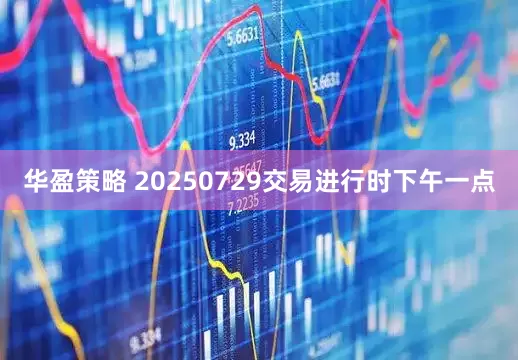 华盈策略 20250729交易进行时下午一点