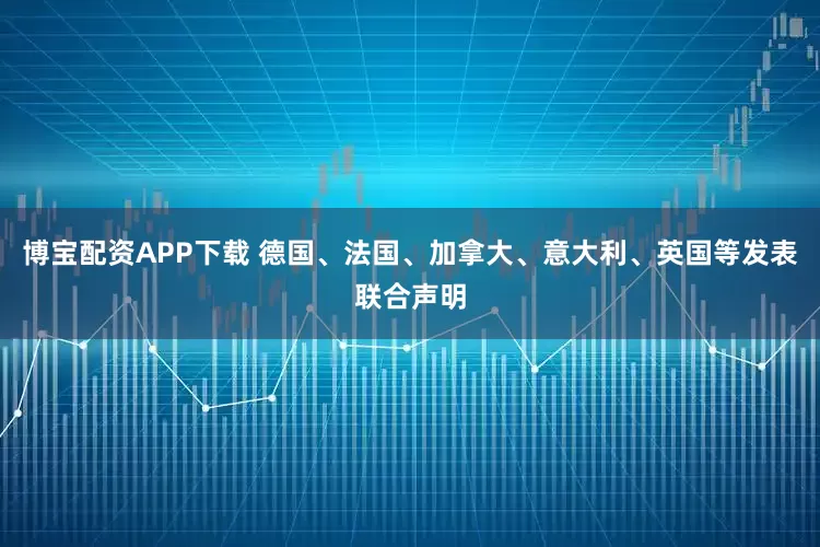 博宝配资APP下载 德国、法国、加拿大、意大利、英国等发表联合声明